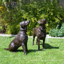 Bronce Dog Labador Retreiver Estatua para la decoración del hogar
